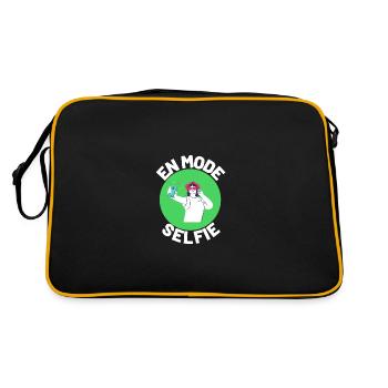 En mode selfie humour photo insta influenceuse - Sac Retro - noir/or - Dos