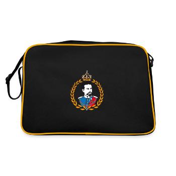 Ludwig of Bavaria - laurels and crown - Retro Bag - black/gold - Back