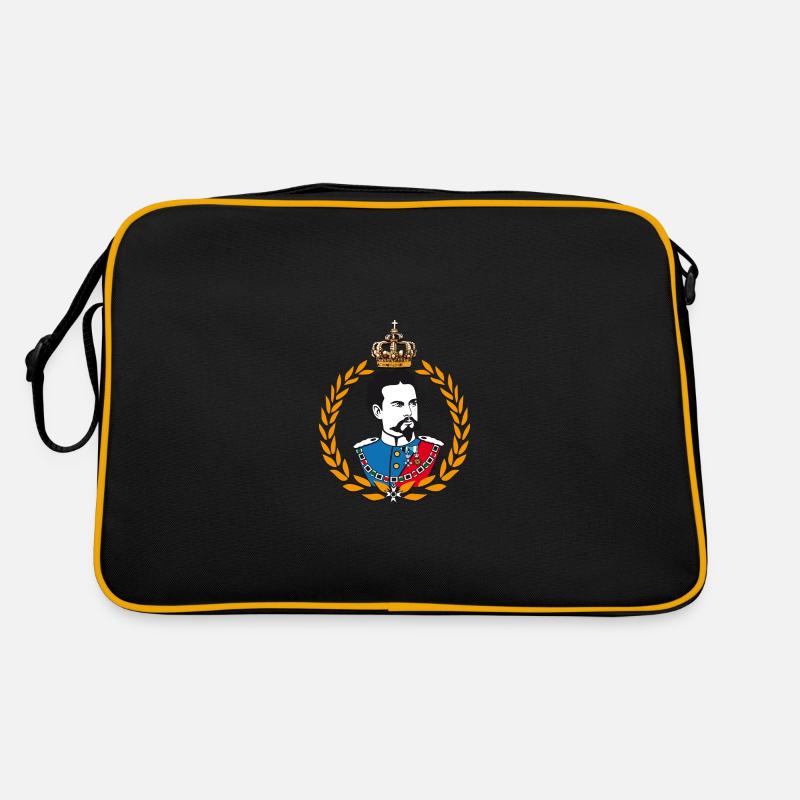 Louis de Bavière - lauriers et la couronne Sac Retro