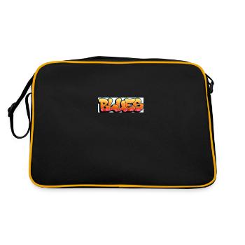 Blues - Retro Tasche - Schwarz/Gold - Hinten