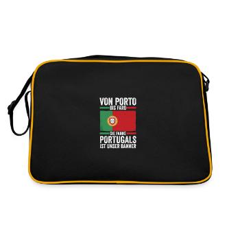 Portugal portugais - Sac Retro - noir/or - Dos