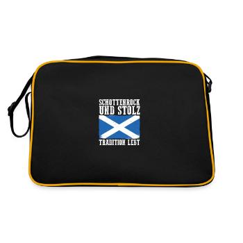 Scots Scottish Scotland - Retro Bag - black/gold - Back