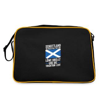 Scots Scottish Scotland - Retro Bag - black/gold - Back