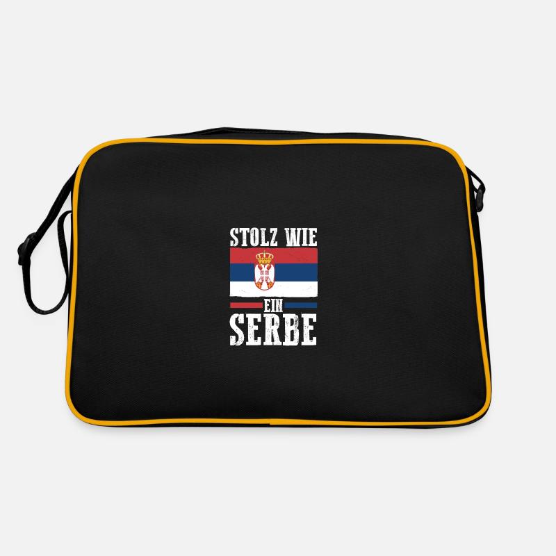 Serben Serbisch Serbien Retro Tasche