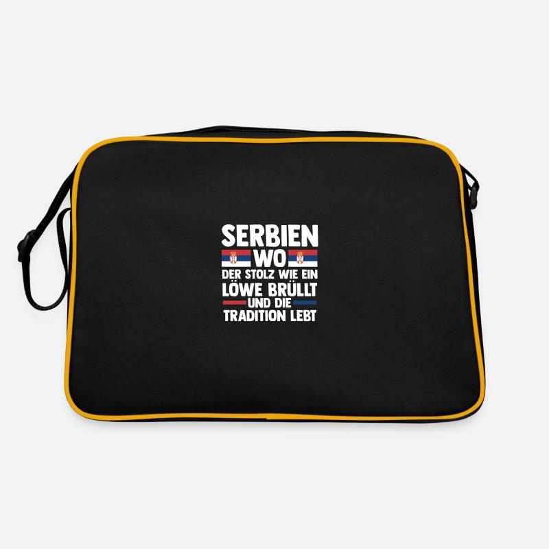 Serbe Serbe Serbie Sac Retro