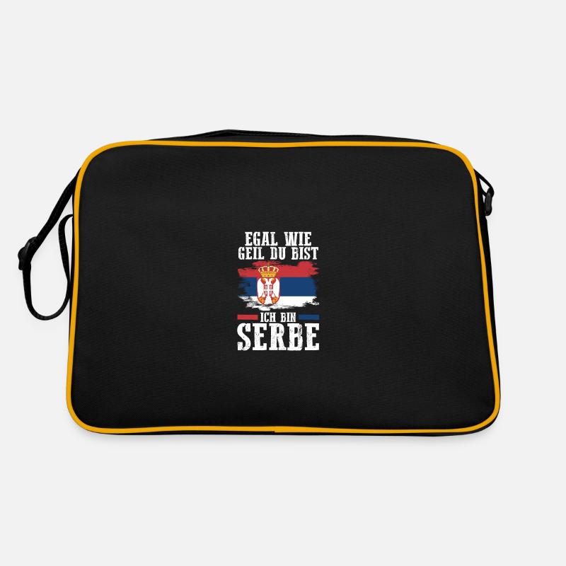 Serben Serbisch Serbien Retro Tasche