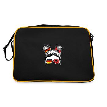 Albanais Albanais Allemagne Albanie - Sac Retro - noir/or - Dos