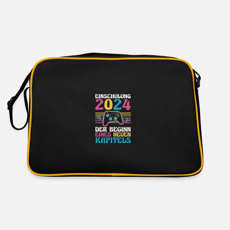 1. Klasse Schulkind Schulanfang Gamer Einschulung Retro Tasche