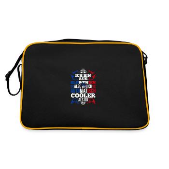 Slovènes Slovénie - Sac Retro - noir/or - Dos