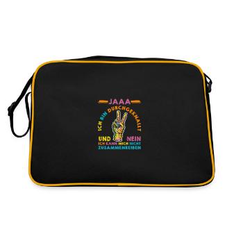 Cadeau drôle de collègues - Sac Retro - noir/or - Dos