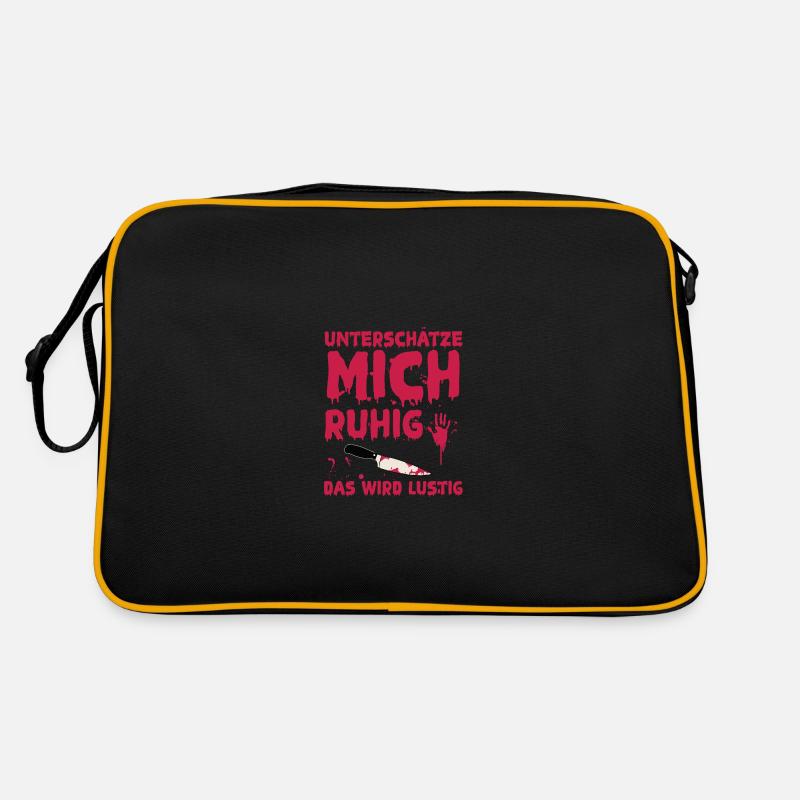 Unterschätze Mich Ruhig Das Wird Lustig Retro Tasche