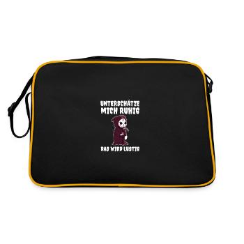 Underestimate me, it's going to be funny - Retro Bag - black/gold - Back