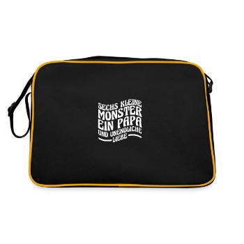 Père de 6 enfants - Sac Retro - noir/or - Dos