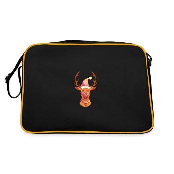 Père Noël Renne de Noël - Sac Retro - noir/or - Dos