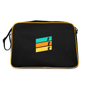 Joueur de fléchettes Fléchettes - Sac Retro - noir/or - Dos
