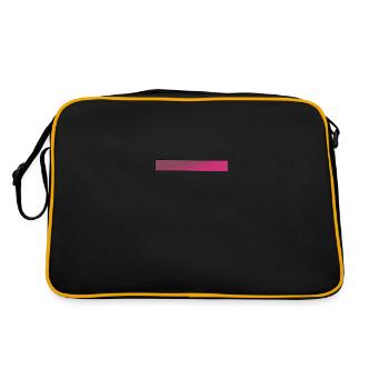 Gradient Pink Bars - Retro Bag - black/gold - Back