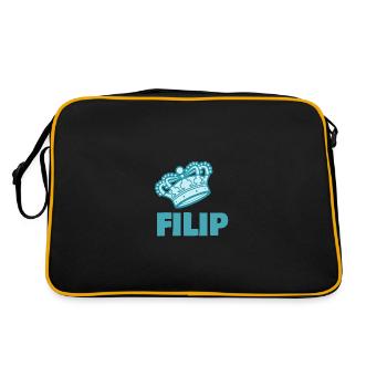 Filip - Retro Bag - black/gold - Back