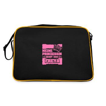 Freya as a girl's name - Retro Bag - black/gold - Back