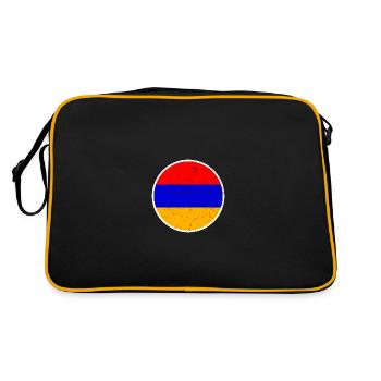 Armenia Armenia Armenian Flag Proud Armenian - Retro Bag - black/gold - Back