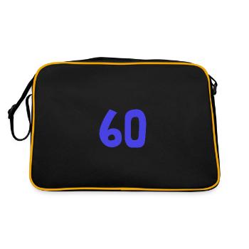60. 60 ANS. 60e ANNIVERSAIRE. ANNIVERSAIRE 60 ANS. - Sac Retro - noir/or - Dos