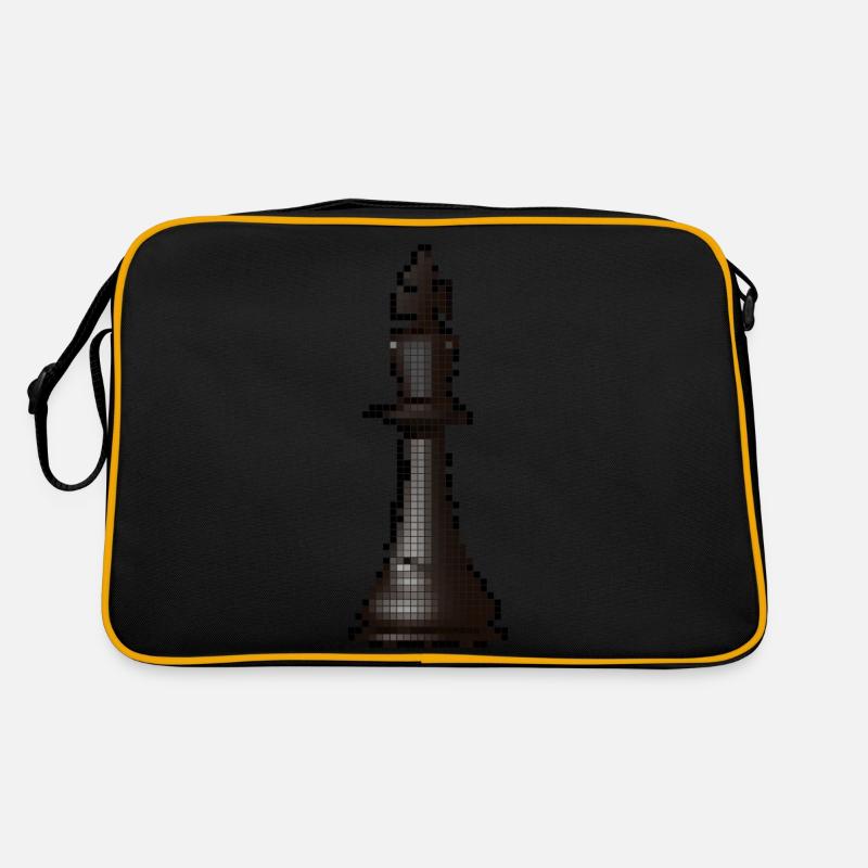 King Chess Piece Chess Game Chessboard Pixel Retro Bag
