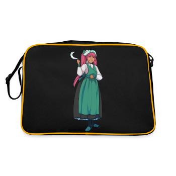 Nicole, Schulheilerin auf Legendarium Hohenzollern - Retro Tasche - Schwarz/Gold - Hinten