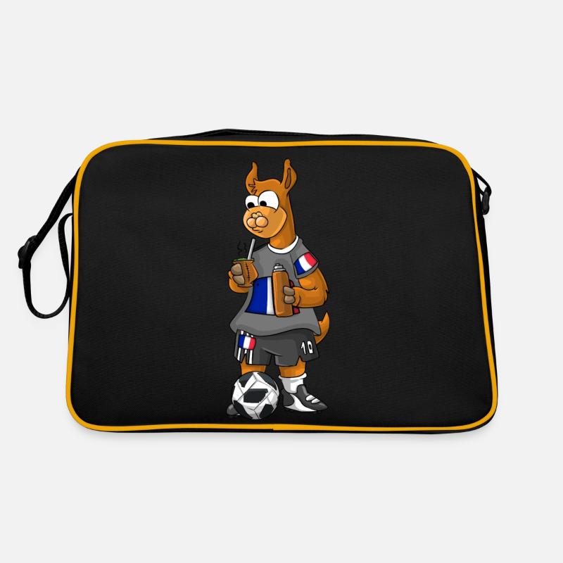 Frankreich Fan Lama Retro Tasche