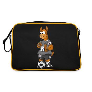 South Korean Fan Lama - Retro Bag - black/gold - Back