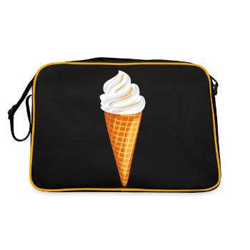 Ice cream with caramel - Retro Bag - black/gold - Back