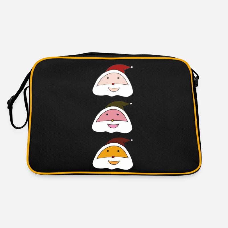weihnachtsmann Drillinge Retro Tasche