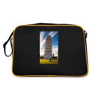 Tower of Pisa - Retro Bag - black/gold - Back