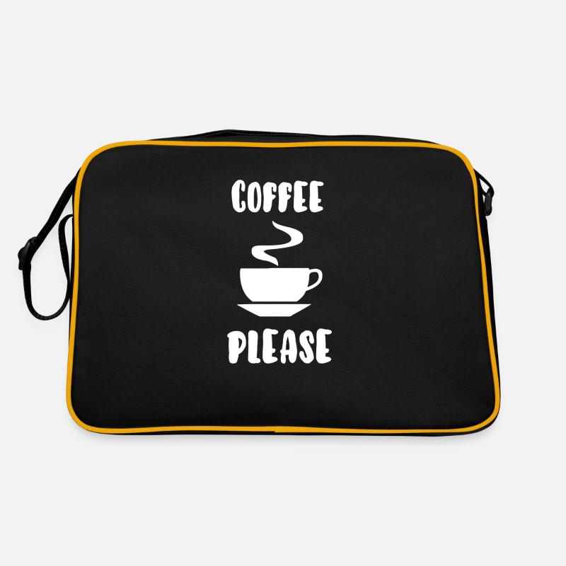 Kaffee bitte Retro Tasche