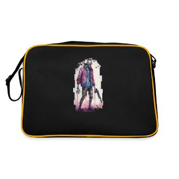 DataFreaK Zombie // Cyberpunk - Retro Bag - black/gold - Back