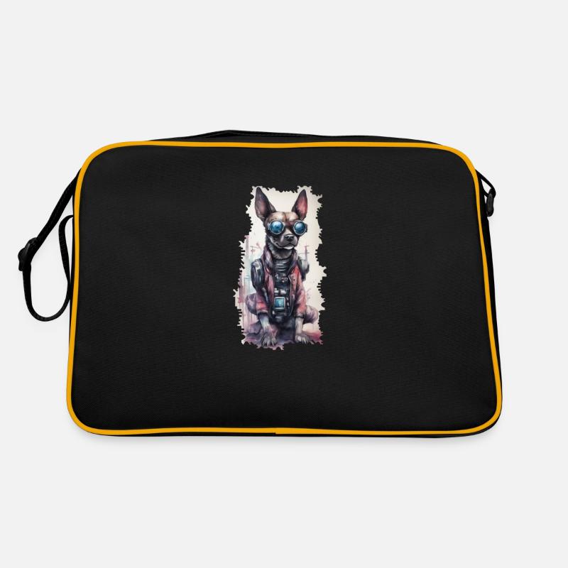 Megabyte Marauder // Cyberpunk Dog Retro Tasche