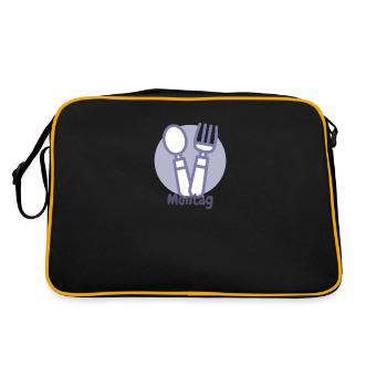 Lundi - Sac Retro - noir/or - Dos