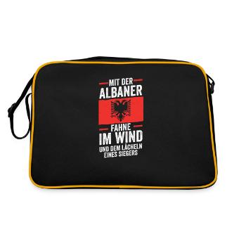 Albanais Albanais Albanie - Sac Retro - noir/or - Dos