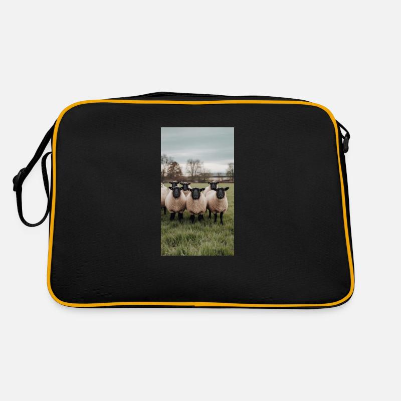 Moutons dans le pré Sac Retro