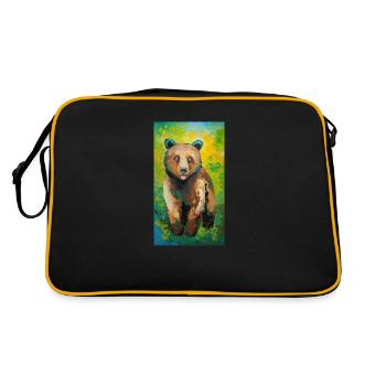 Peinture d’ours Bär Gemälde - Sac Retro - noir/or - Dos