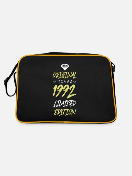 1992 limited edition - Retro Tasche - Schwarz/Gold - Hinten