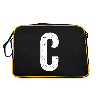 C Letter - Retro Bag - black/gold - Back