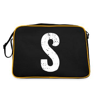 Lettre S - Sac Retro - noir/or - Dos