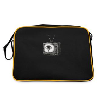 Der kathodische Riss - Retro Tasche - Schwarz/Gold - Hinten