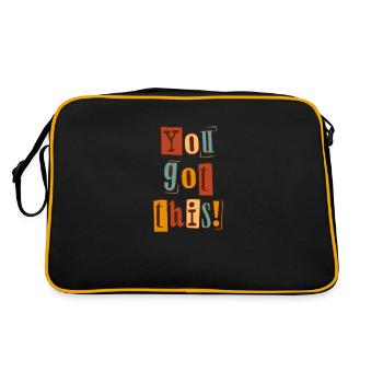 You Got This - Retro Bag - black/gold - Back