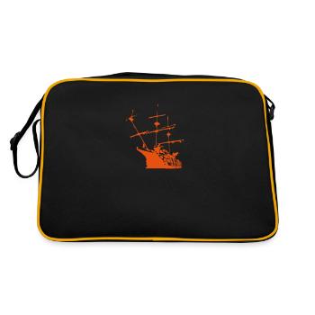 navire - Sac Retro - noir/or - Dos