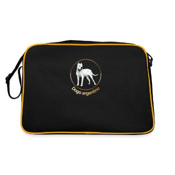 Dibujo Dogo argentino - Sac Retro - noir/or - Dos