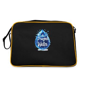 gouttes d’eau - Sac Retro - noir/or - Dos