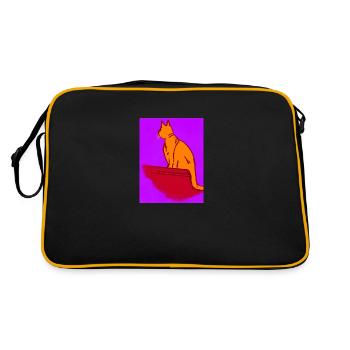 color cat - Sac Retro - noir/or - Dos