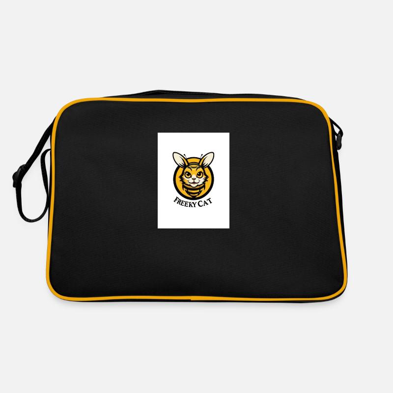 Freeky Cat catsbee - Retro Bag - black/gold