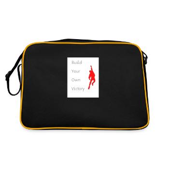 Get Your Own Victory - Retro Tasche - Schwarz/Gold - Hinten