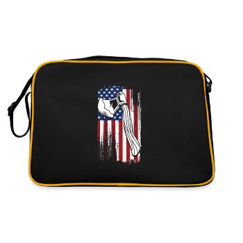 Hache - Sac Retro - noir/or - Dos